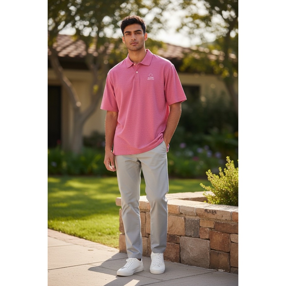 Peter Millar Summer Comfort Polo Shirt Mens XL Pink La Quinta Resort & Club Golf